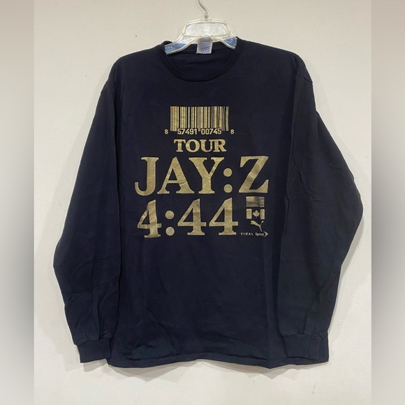 Jay-Z 4:44 Long-Sleeve Tour Rap Shirt Mens Large - Picture 1 of 5